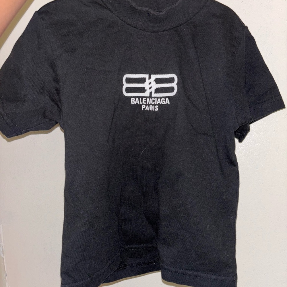 Balenciaga Black Short Sleeve Tee